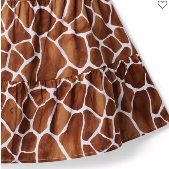 Janie & Jack Infant Toddler Wanderer Sundress Cover Up Giraffe Brown 6-12 Months - Picture 4 of 6